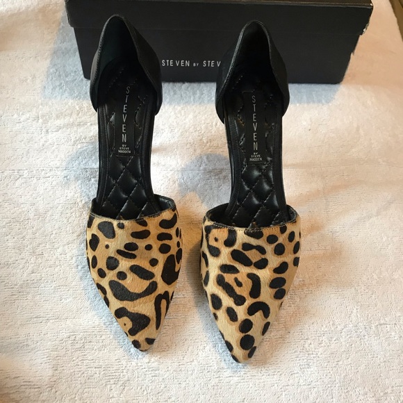 Steven By Steve Madden Shoes - SOLD Steven Madden Vadah Real Fur Leather heels